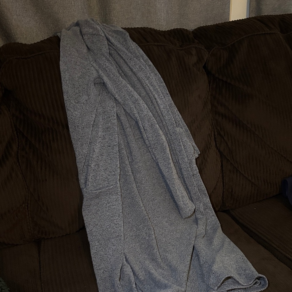 Charlotte Russe Gray and Brown Knit Sweater